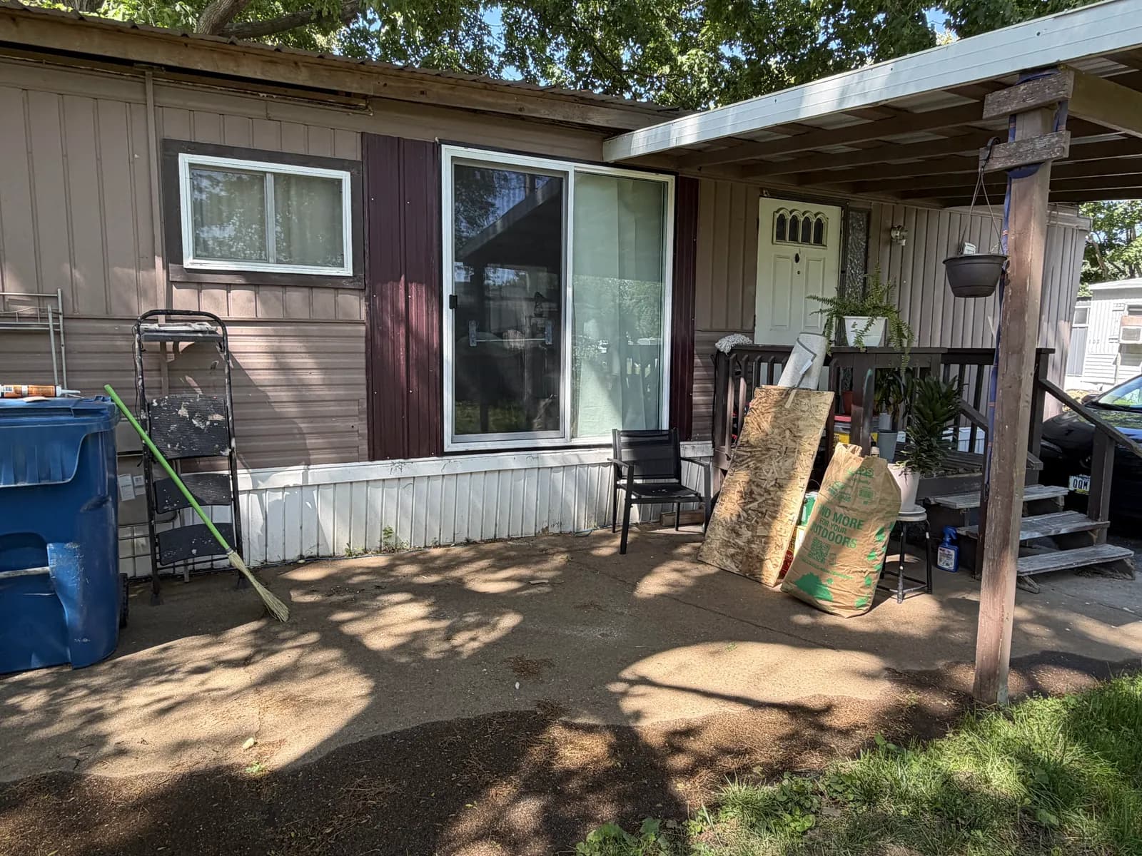 New patio slider and siding finished by ORC in Iowa City